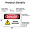 Signmission Moving Machinery Danger Sign, Aluminum, 24in W x 18in L, 2PK OS-2PACK-DS-A-1824-L-1453 - alternate 9